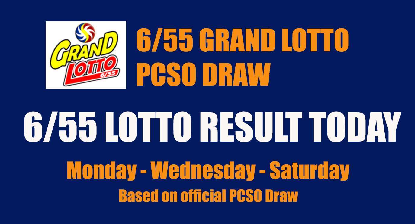 Grandlotto 6/55 Play today and win up to PHP 100 million