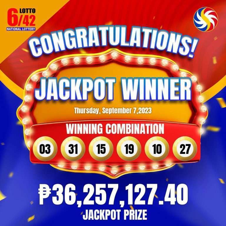 6/42 lotto winner