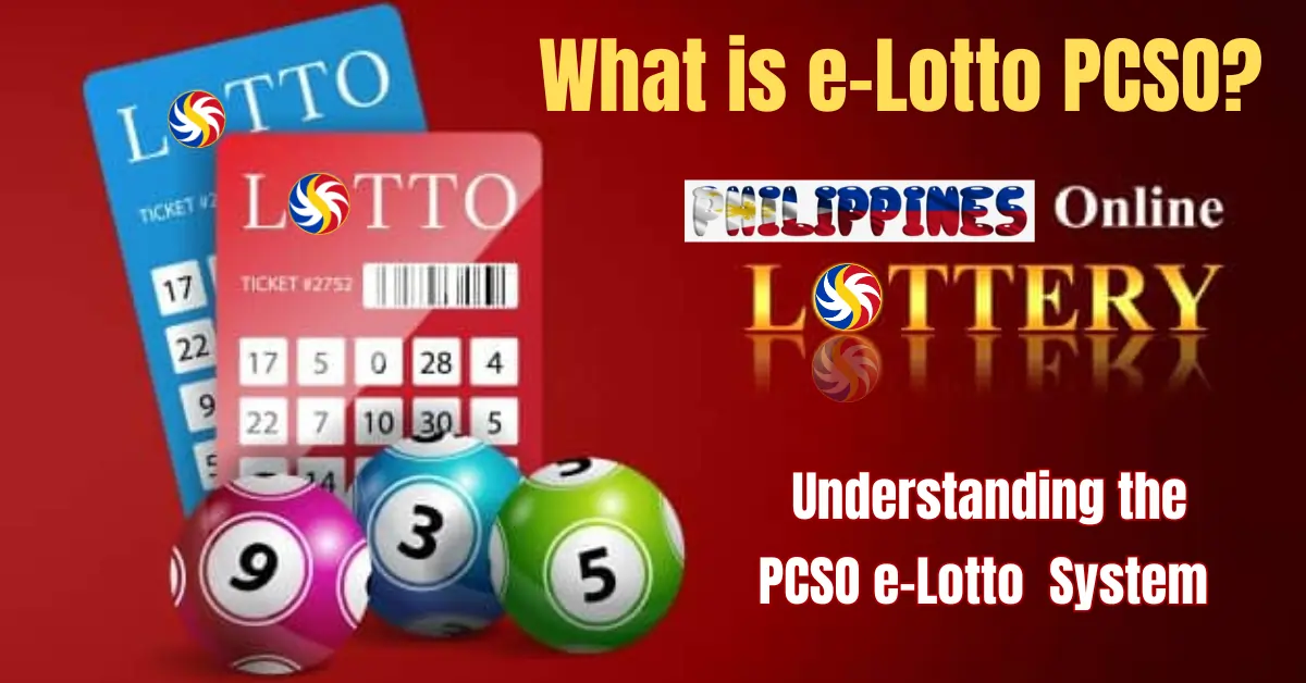 What is e-Lotto PCSO?