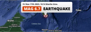 Read more about the article Magnitude 6.7 Earthquake shakes Mindanao in Southern Philippines