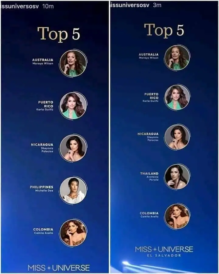 miss universe 2023 top 5