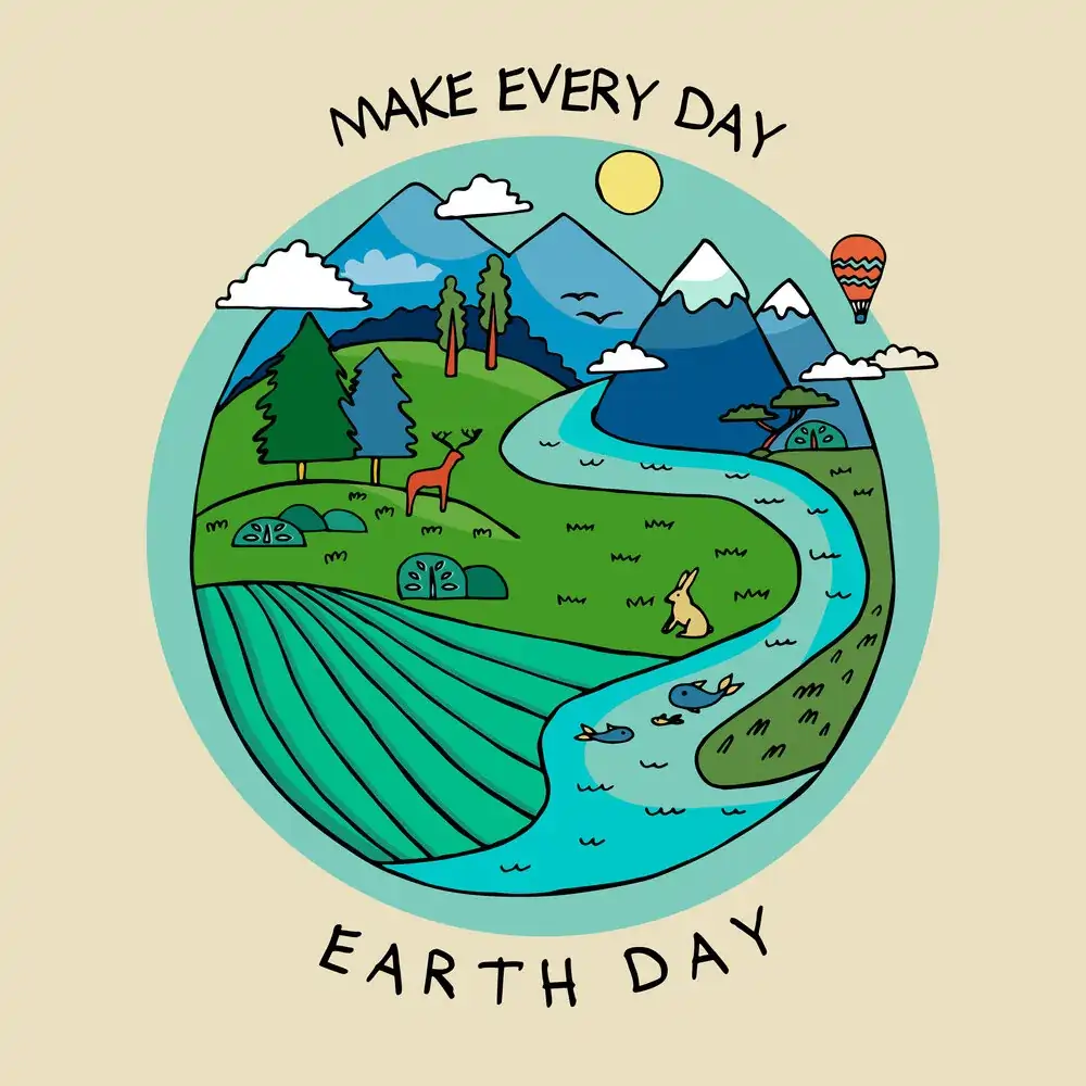 make everyday earth day square logo